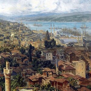 Alman Ressam: Otto von Ruppert "Constantinople" (1894)