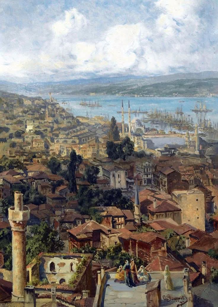 Alman Ressam: Otto von Ruppert "Constantinople" (1894)